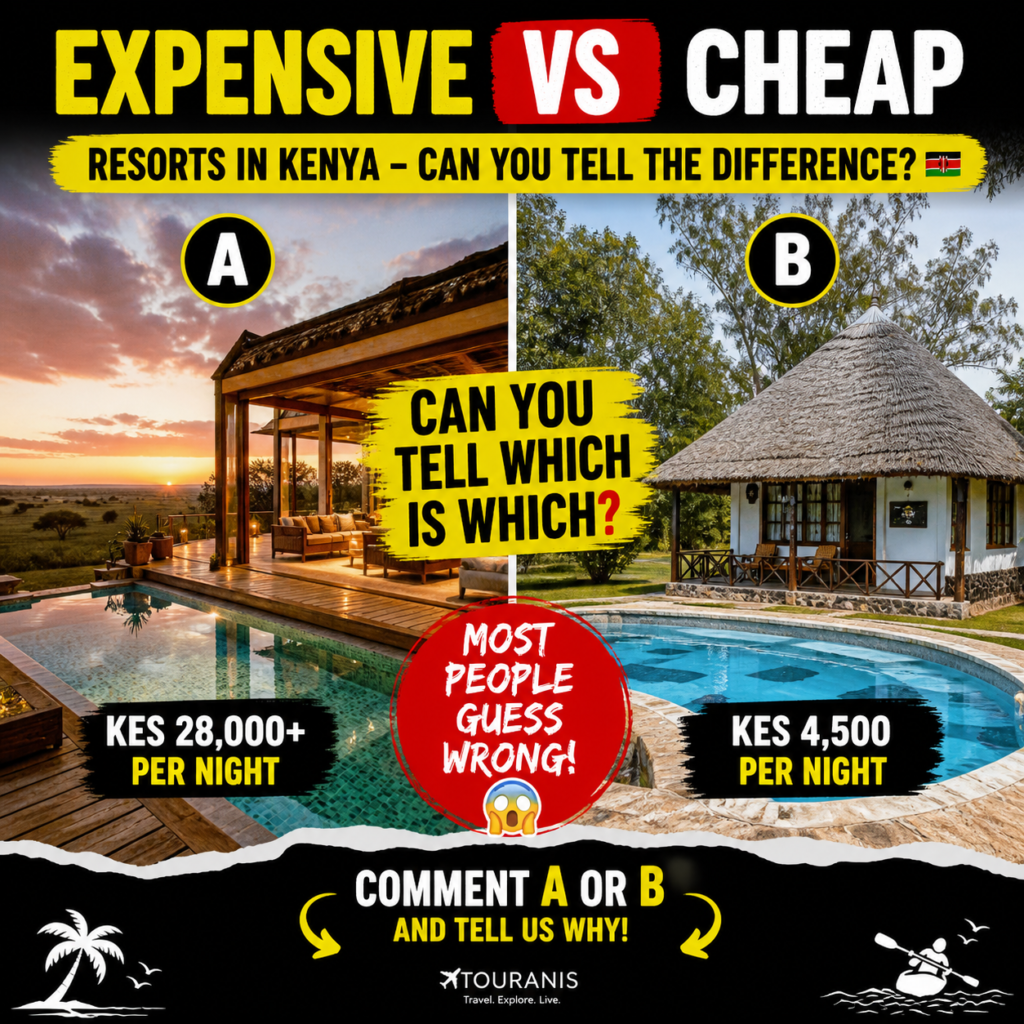 cheap vs luxury resorts in Kenya